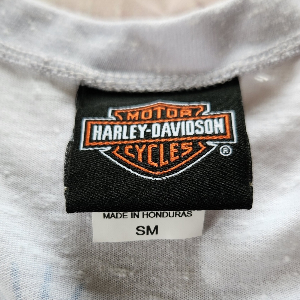 Harley-Davidson "Pretty Gradient Tank Top" Heathered Blue Ombre | Women's Size S - Picture 7 of 10